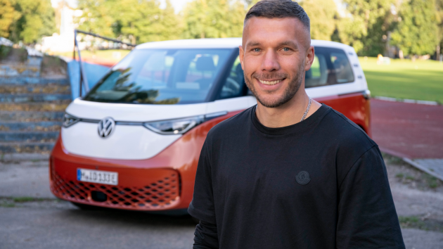 Lukas Podolski wirbt fr Volkswagen Nutzfahrzeuge - Quelle: VW